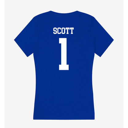 LA Tech - NCAA Baseball : Wesley Scott - Women's V-Neck T-Shirt-1