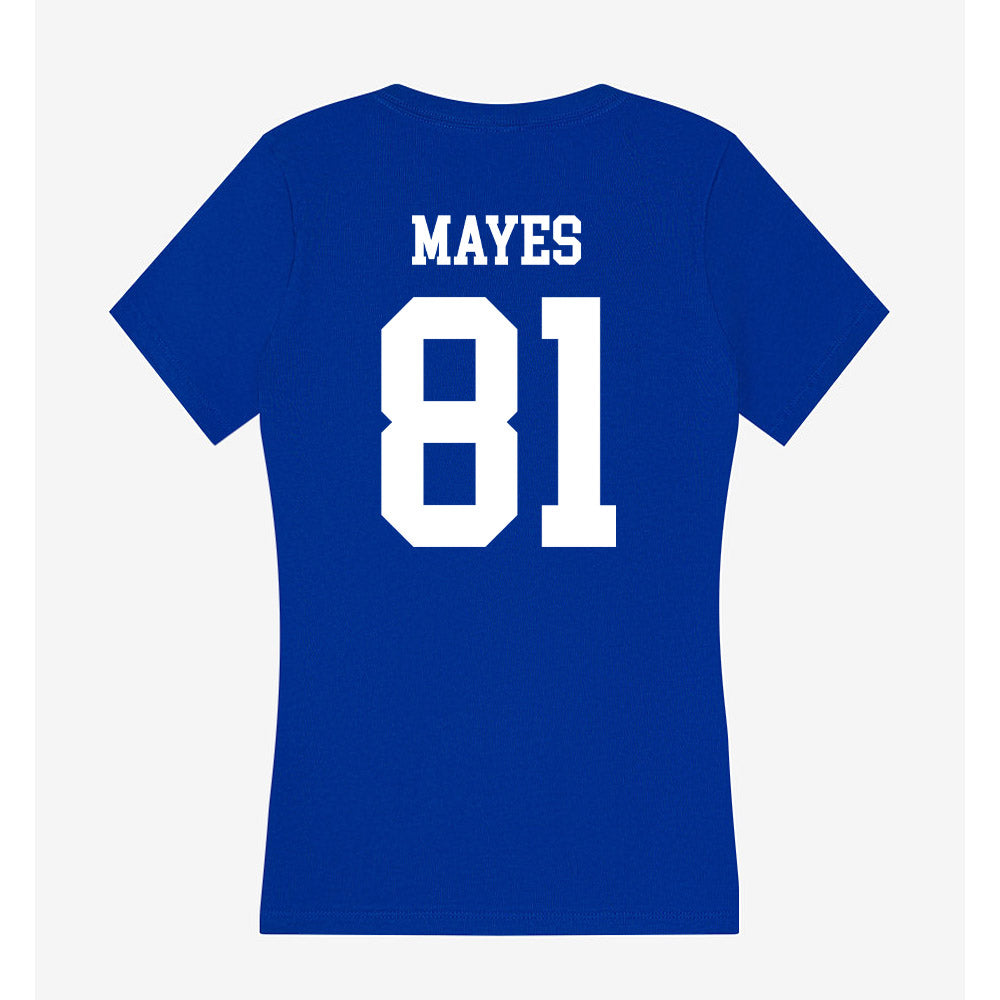 LA Tech - NCAA Football : Will Mayes - Women's V-Neck T-Shirt-1