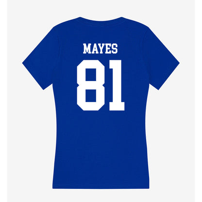 LA Tech - NCAA Football : Will Mayes - Women's V-Neck T-Shirt-1