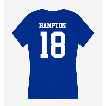 LA Tech - NCAA Football : Jaitlin Hampton - Women's V-Neck T-Shirt-1