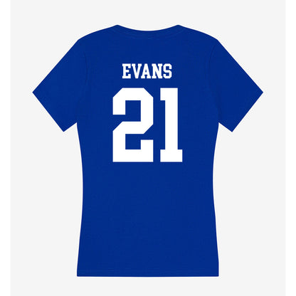 LA Tech - NCAA Women's Basketball : Kennedy Evans - Women's V-Neck T-Shirt-1