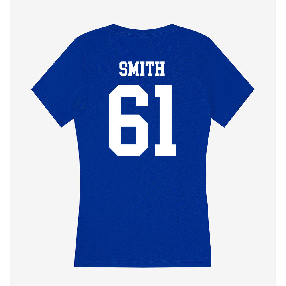 LA Tech - NCAA Football : Ervin Smith - Women's V-Neck T-Shirt-1