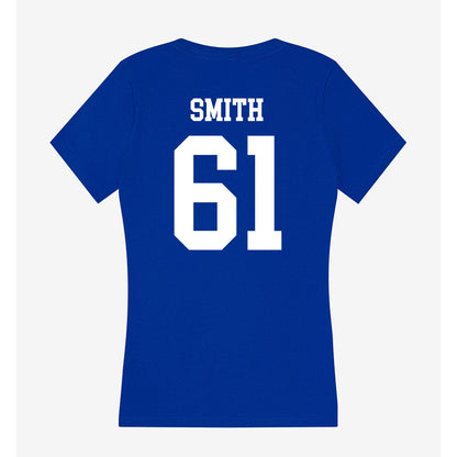 LA Tech - NCAA Football : Ervin Smith - Women's V-Neck T-Shirt-1