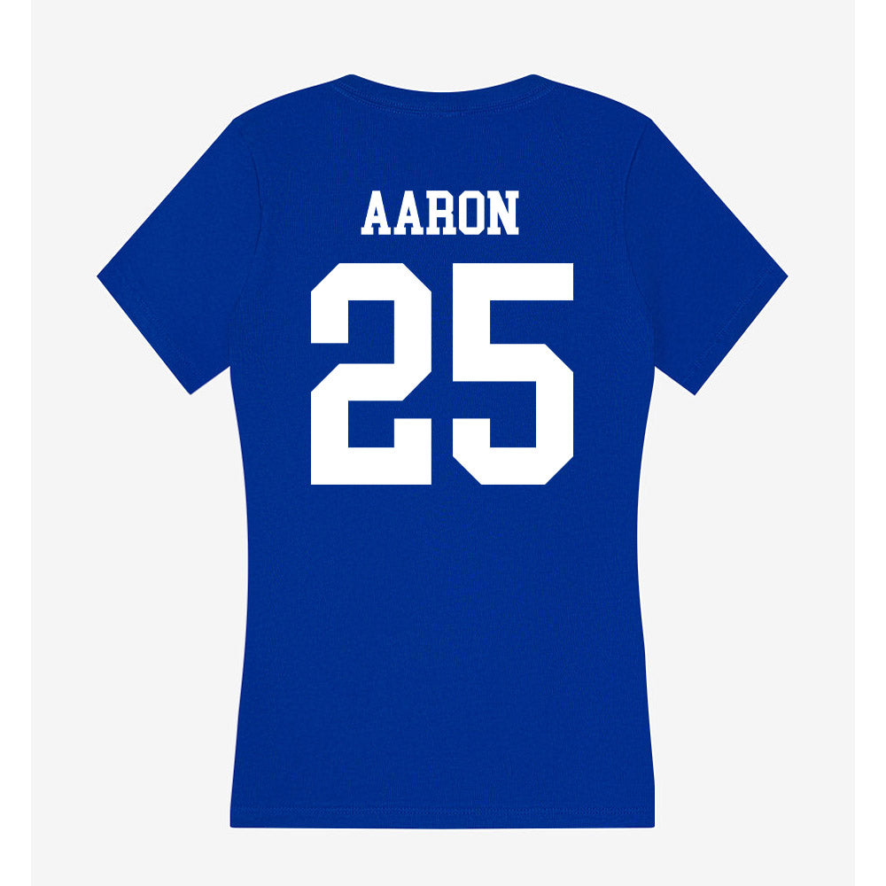 LA Tech - NCAA Women's Basketball : Averi Aaron - Women's V-Neck T-Shirt-1