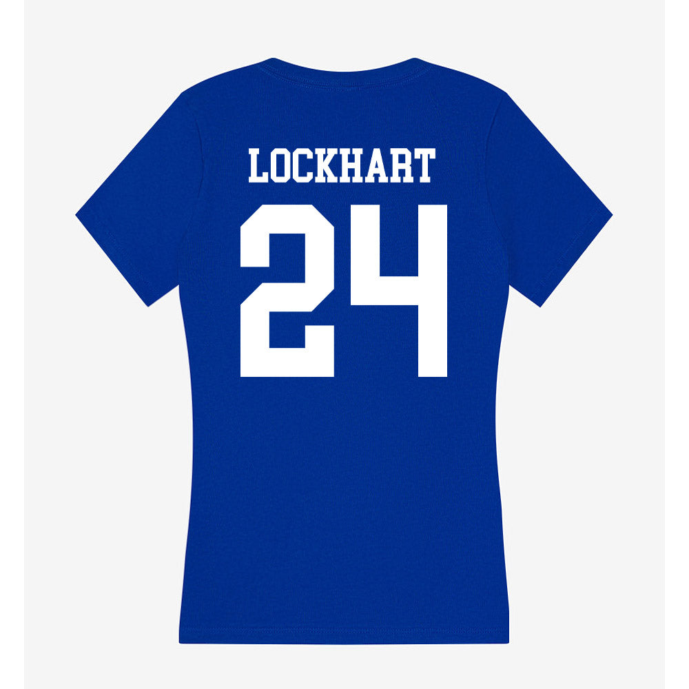 LA Tech - NCAA Football : Javari Lockhart - Women's V-Neck T-Shirt-1