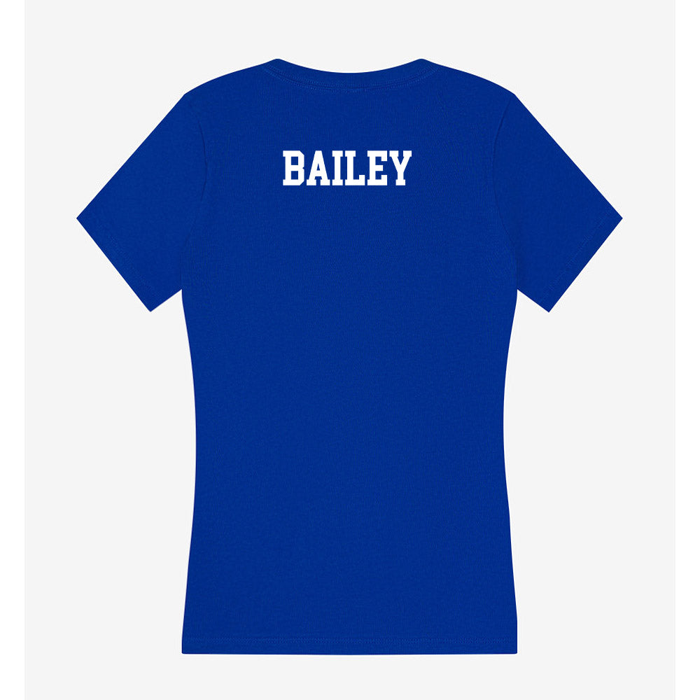 LA Tech - NCAA Women's Track & Field : Caitlynn Bailey - Women's V-Neck T-Shirt-1