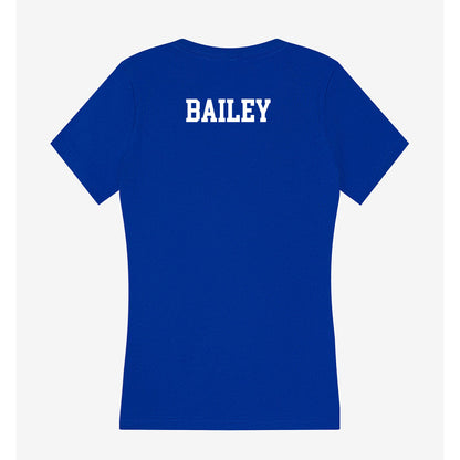 LA Tech - NCAA Women's Track & Field : Caitlynn Bailey - Women's V-Neck T-Shirt-1