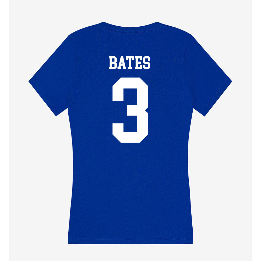 LA Tech - NCAA Men's Basketball : A.J. Bates - Women's V-Neck T-Shirt-1