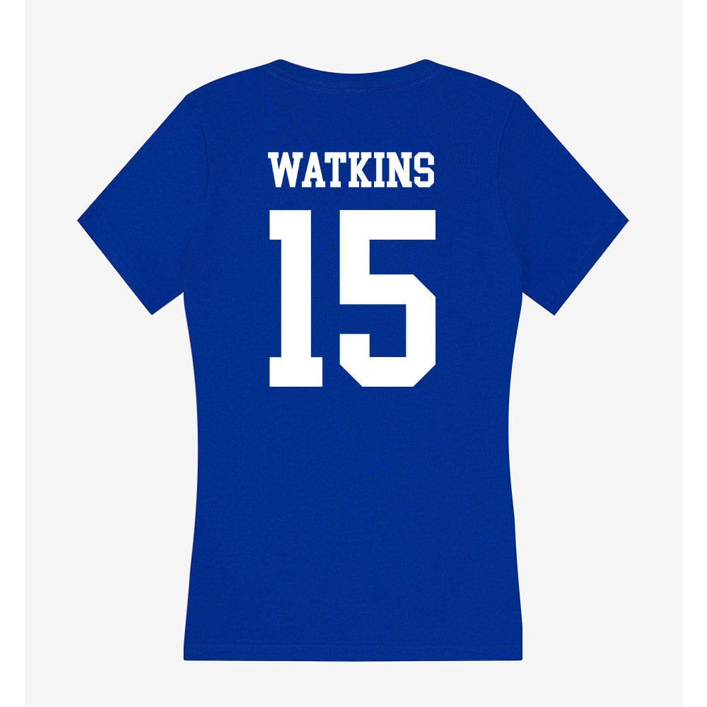 LA Tech - NCAA Football : Luke Watkins - Women's V-Neck T-Shirt-1