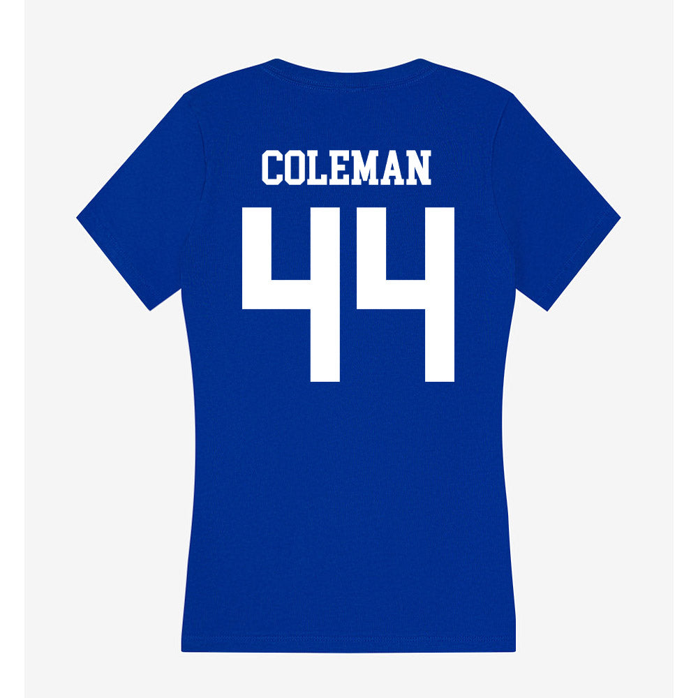 LA Tech - NCAA Football : Kaleb Coleman - Women's V-Neck T-Shirt-1