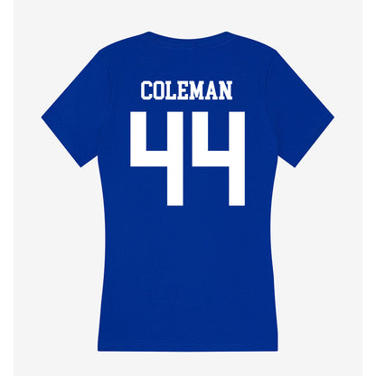 LA Tech - NCAA Football : Kaleb Coleman - Women's V-Neck T-Shirt-1