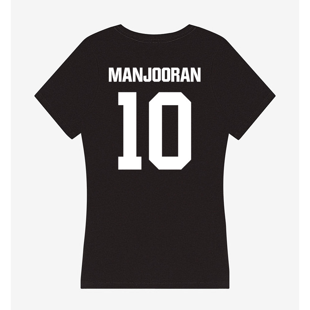 Davidson - NCAA Baseball : Matthew Manjooran - Women's V-Neck T-Shirt-1