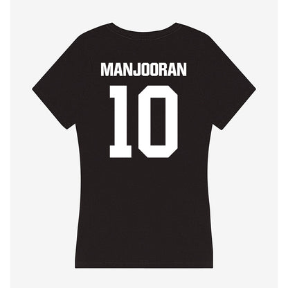 Davidson - NCAA Baseball : Matthew Manjooran - Women's V-Neck T-Shirt-1
