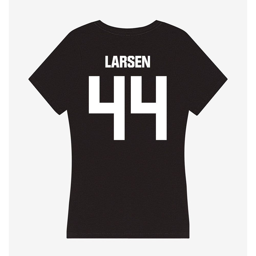 Davidson - NCAA Women's Field Hockey : Eleanor Larsen - Women's V-Neck T-Shirt-1