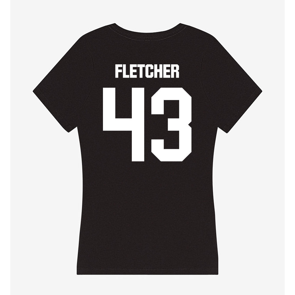 Davidson - NCAA Women's Lacrosse : Ella Fletcher - Women's V-Neck T-Shirt-1