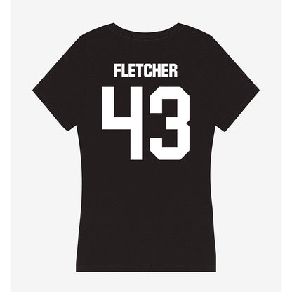 Davidson - NCAA Women's Lacrosse : Ella Fletcher - Women's V-Neck T-Shirt-1