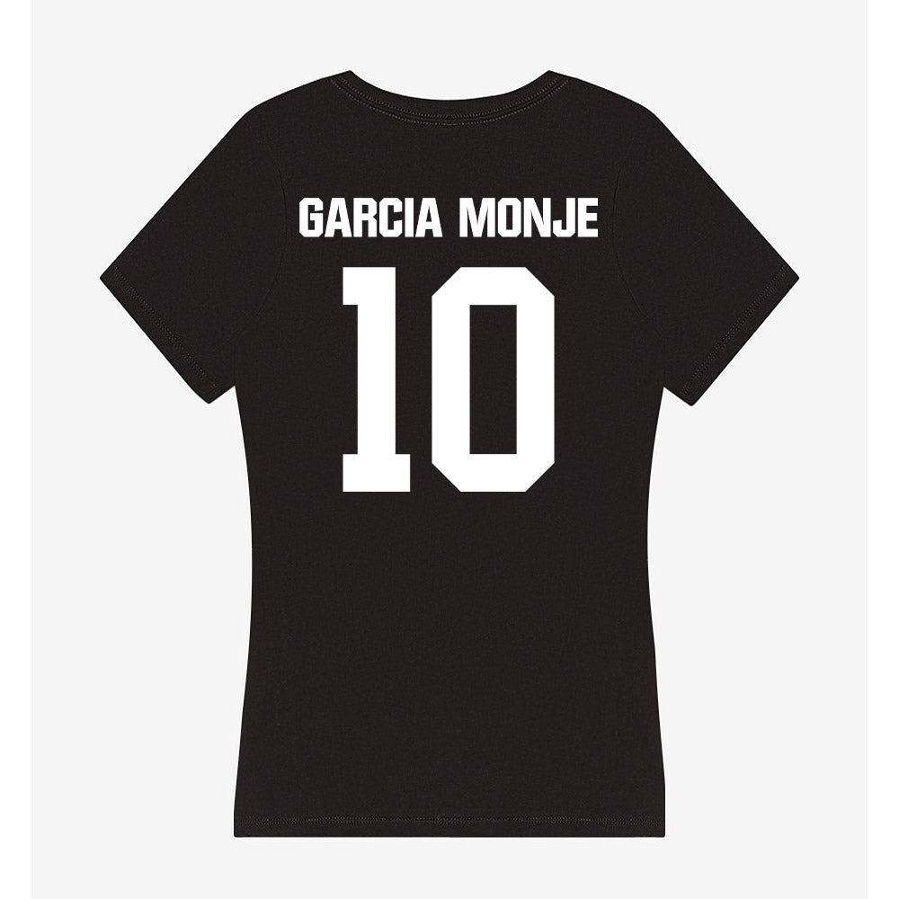 Davidson - NCAA Women's Basketball : Ines Garcia Monje - Women's V-Neck T-Shirt-1
