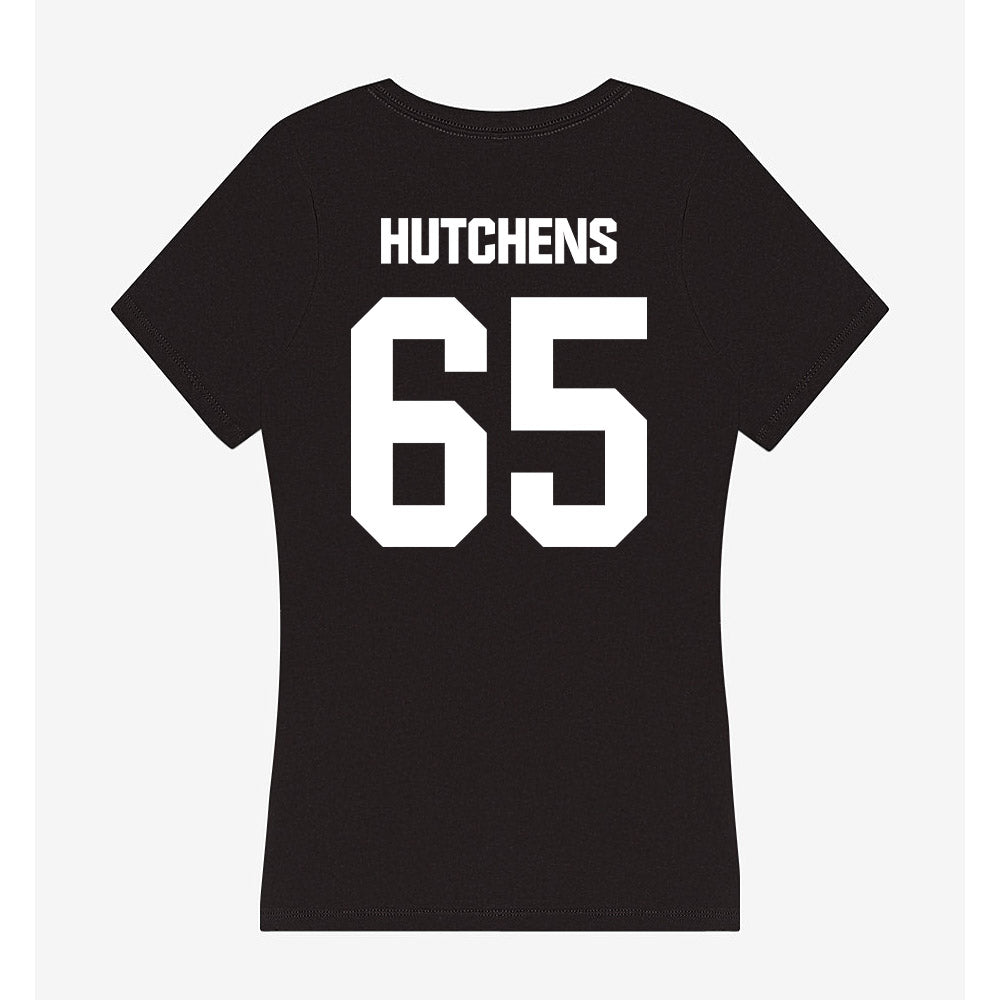 Davidson - NCAA Football : Russell Hutchens - Women's V-Neck T-Shirt-1