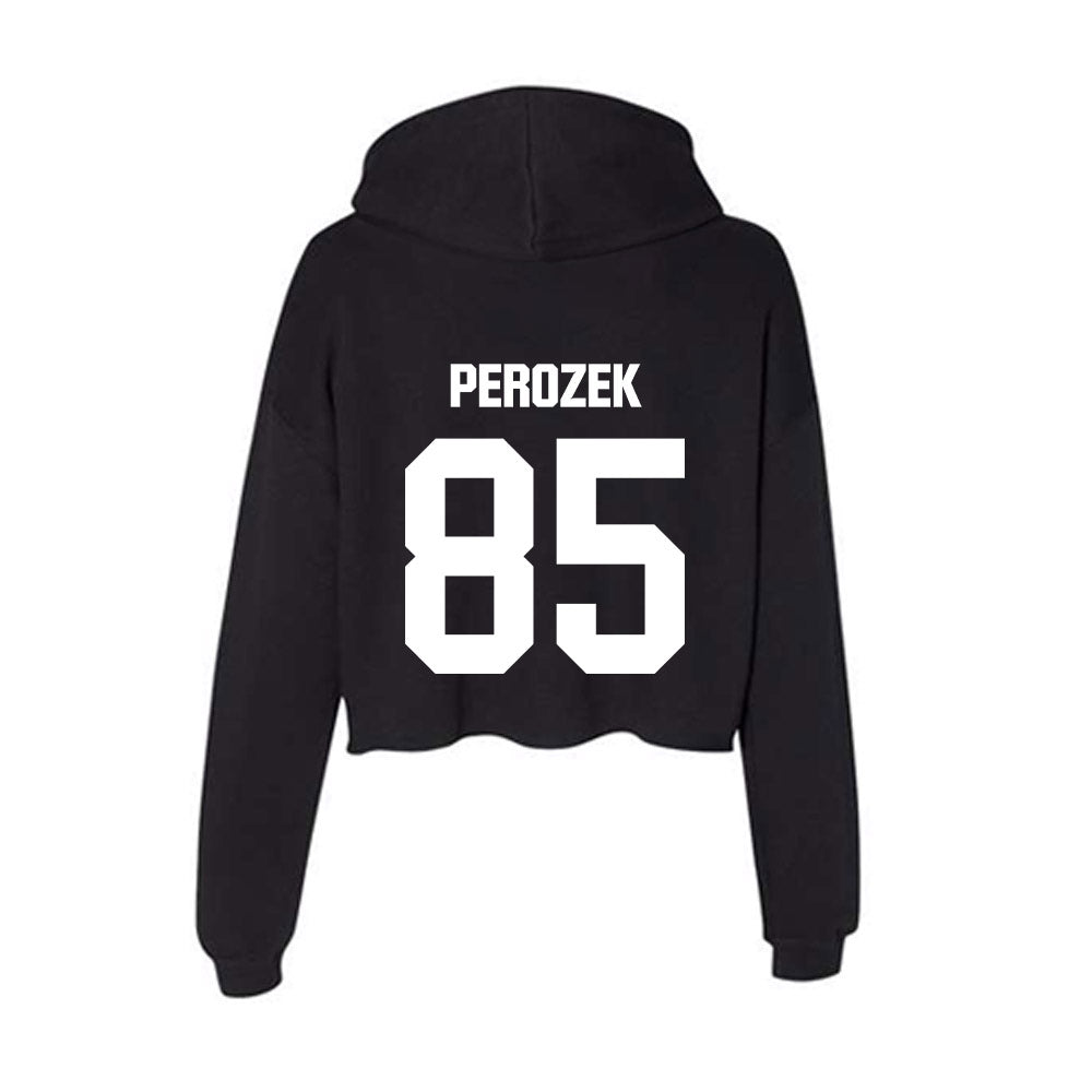Davidson - NCAA Football : Jack Perozek - Women's Crop Fleece Hoodie-1