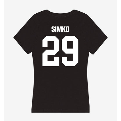 Davidson - NCAA Football : Carter Simko - Women's V-Neck T-Shirt-1