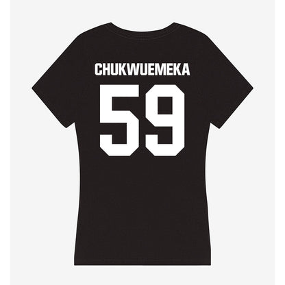 Davidson - NCAA Football : Danzel Chukwuemeka - Women's V-Neck T-Shirt-1