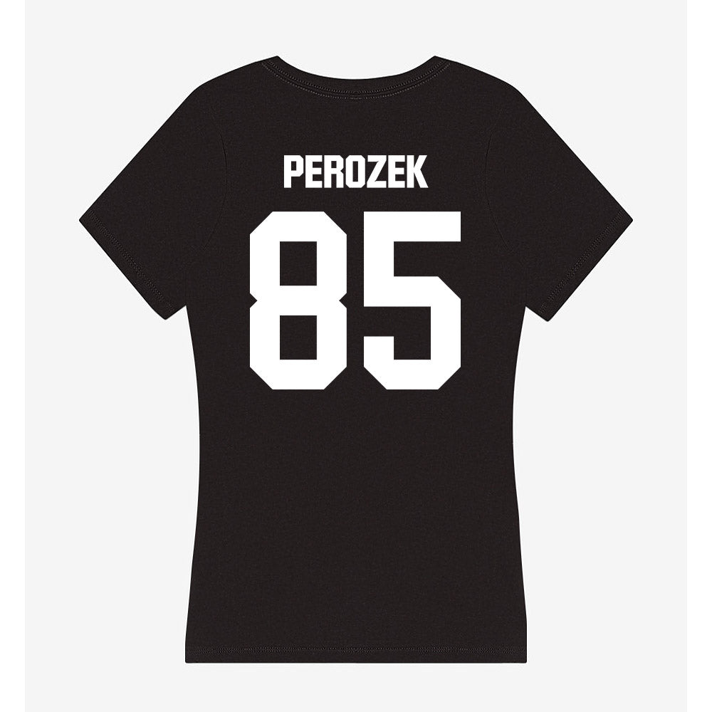 Davidson - NCAA Football : Jack Perozek - Women's V-Neck T-Shirt-1