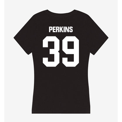 Davidson - NCAA Baseball : Wilson Perkins - Women's V-Neck T-Shirt-1