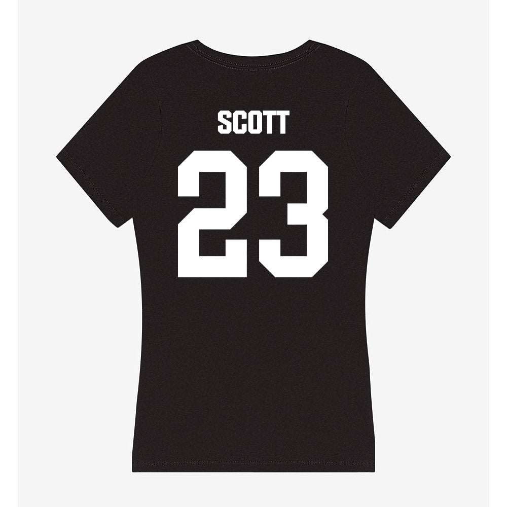 Davidson - NCAA Football : Nakoma Scott - Women's V-Neck T-Shirt-1