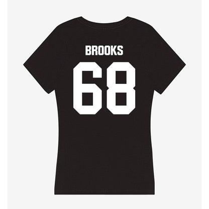 Davidson - NCAA Football : David Brooks - Women's V-Neck T-Shirt-1
