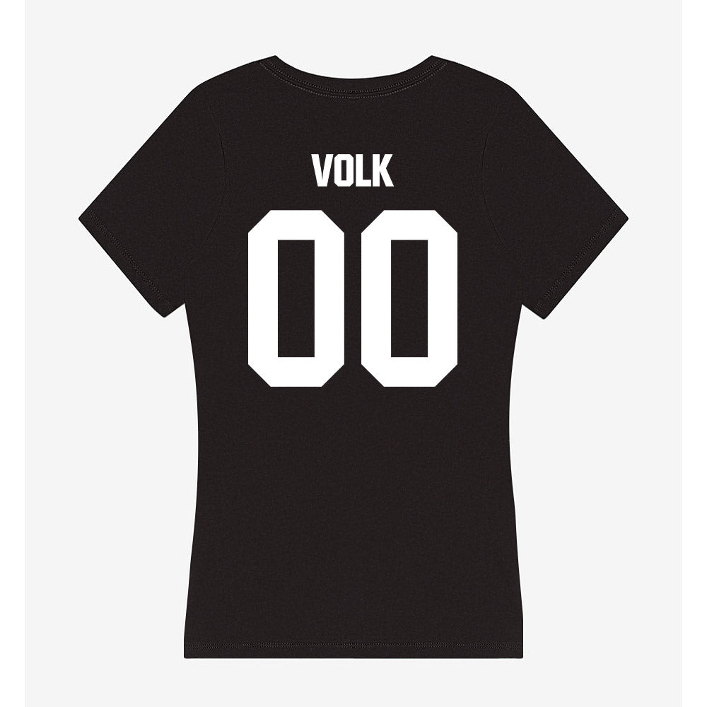 Davidson - NCAA Football : Will Volk - Women's V-Neck T-Shirt-1
