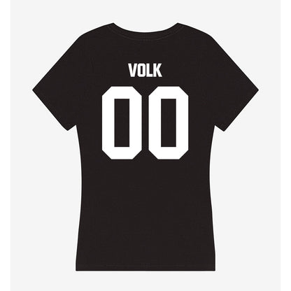 Davidson - NCAA Football : Will Volk - Women's V-Neck T-Shirt-1