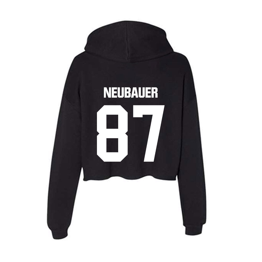 Davidson - NCAA Football : Cal Neubauer - Women's Crop Fleece Hoodie-1