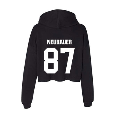 Davidson - NCAA Football : Cal Neubauer - Women's Crop Fleece Hoodie-1