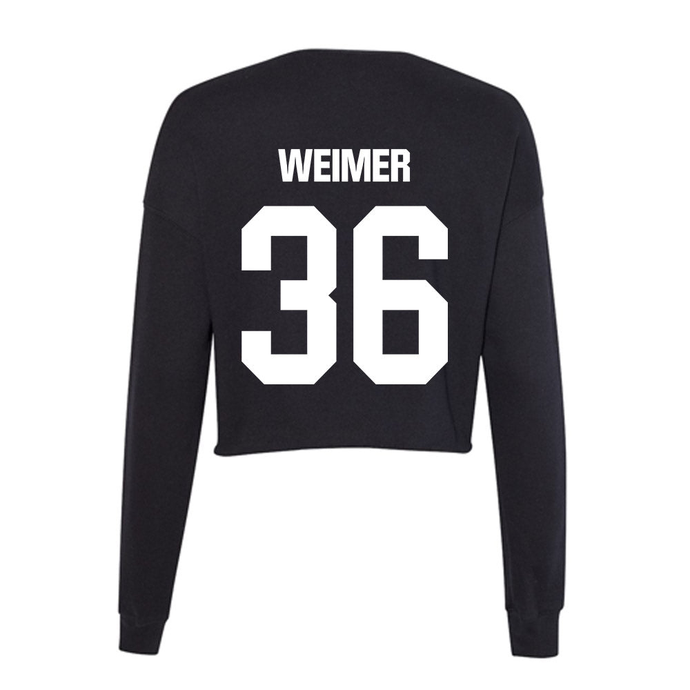 Arkansas State - NCAA Baseball : Tyler Weimer - Women's Cropped Crew Fleece-1
