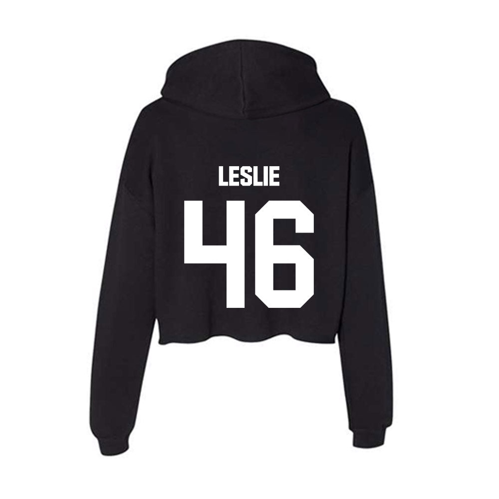Arkansas State - NCAA Baseball : Will Leslie - Women's Crop Fleece Hoodie-1