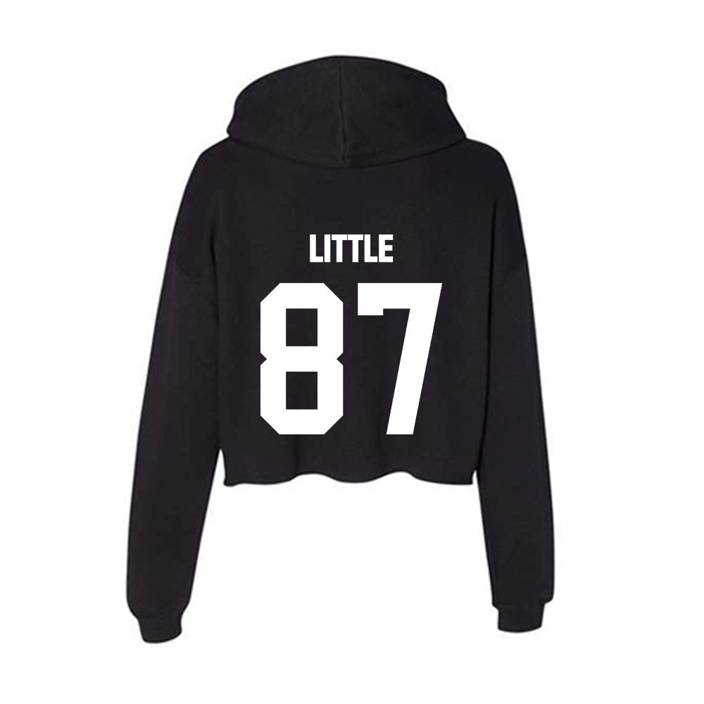 Arkansas State - NCAA Football : Tyler Little - Women's Crop Fleece Hoodie-1