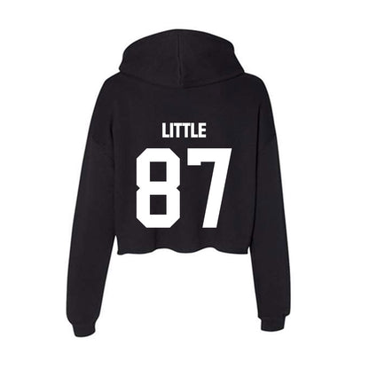 Arkansas State - NCAA Football : Tyler Little - Women's Crop Fleece Hoodie-1