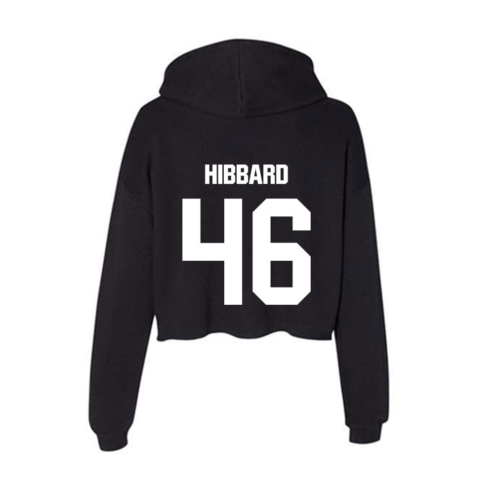 Arkansas State - NCAA Baseball : Jack Hibbard - Women's Crop Fleece Hoodie-1