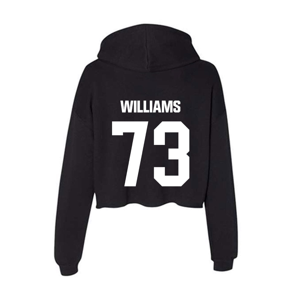 Arkansas State - NCAA Football : Kobe Williams - Women's Crop Fleece Hoodie-1