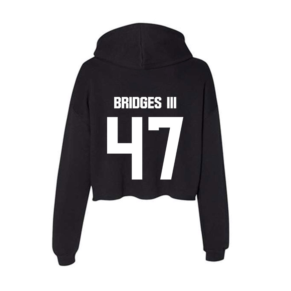 Arkansas State - NCAA Football : Melvin Bridges III - Women's Crop Fleece Hooded Sweatshirt-1