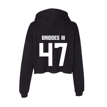 Arkansas State - NCAA Football : Melvin Bridges III - Women's Crop Fleece Hooded Sweatshirt-1