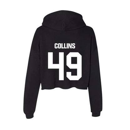 Arkansas State - NCAA Baseball : Tate Collins - Women's Crop Fleece Hoodie-1