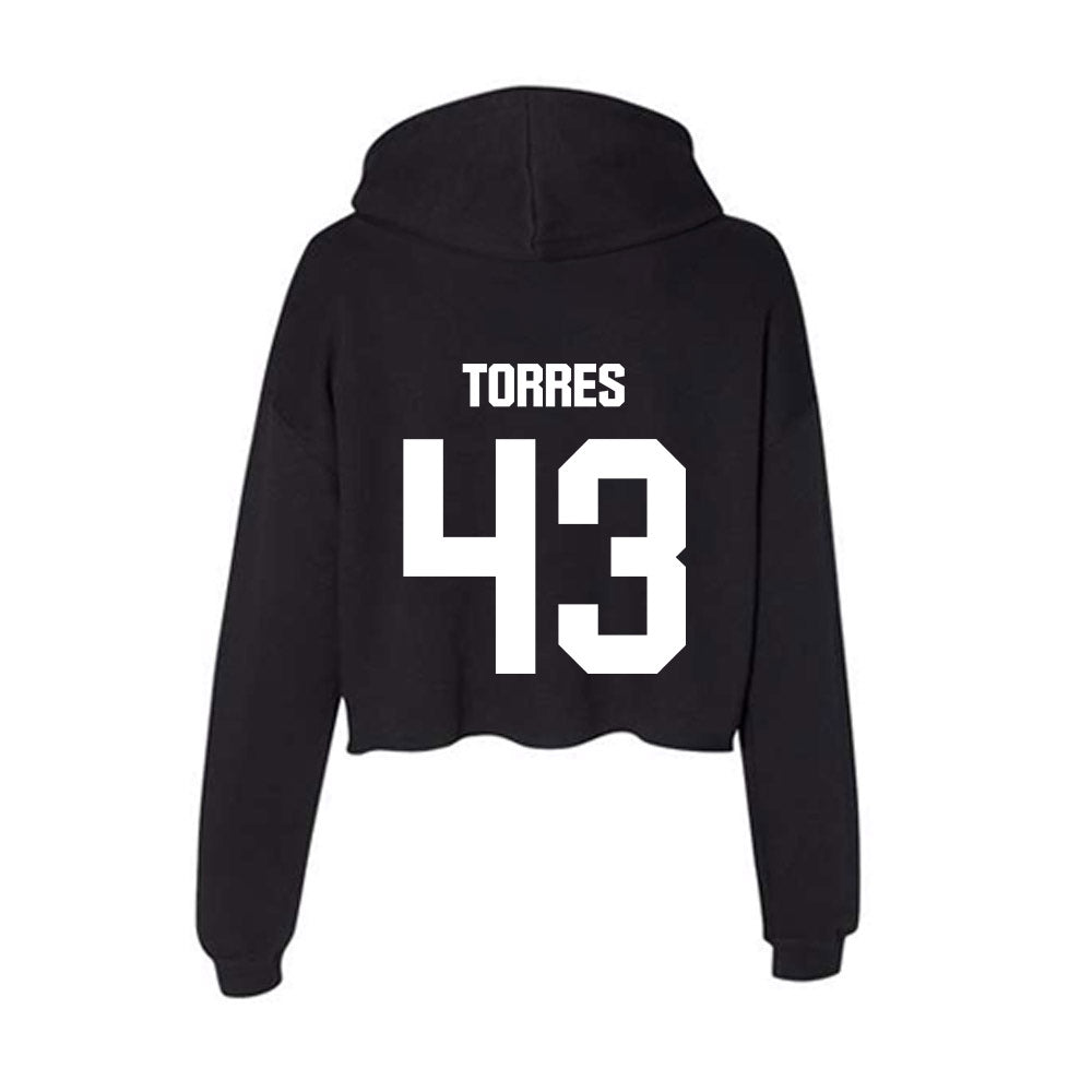 Arkansas State - NCAA Baseball : Raulinno Torres - Women's Crop Fleece Hoodie-1