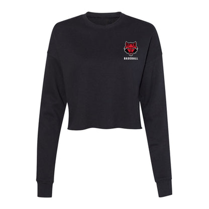 Arkansas State - NCAA Baseball : Tyler Weimer - Women's Cropped Crew Fleece-0