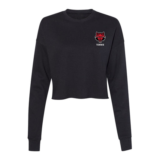 Arkansas State - NCAA Women's Tennis : Abigail Thurmer - Women's Cropped Crew Fleece-0
