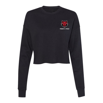 Arkansas State - NCAA Women's Track & Field : Maggie Hunter - Women's Cropped Crew Fleece-0