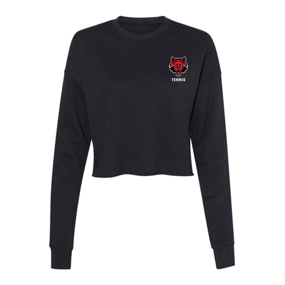 Arkansas State - NCAA Women's Tennis : Nejla Zukic - Women's Cropped Crew Fleece-0