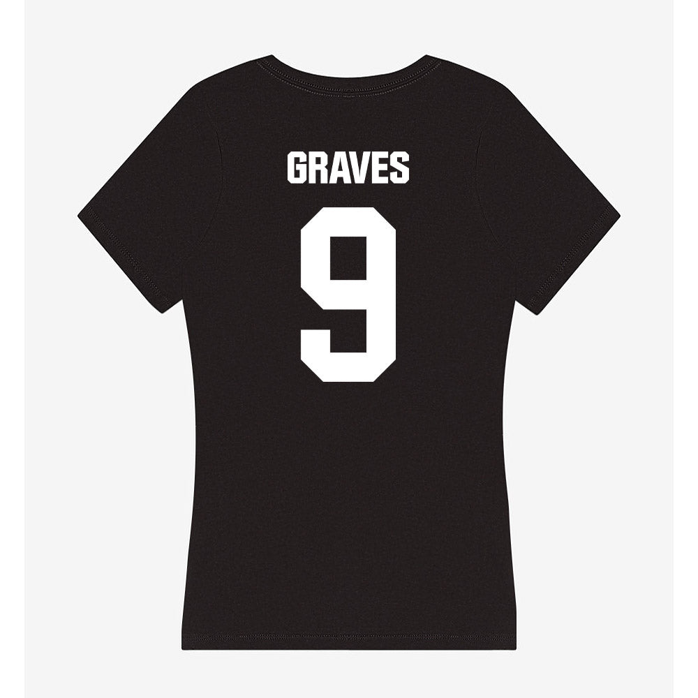 NMSU - NCAA Football : Terrione Graves - Women's V-Neck T-Shirt-1