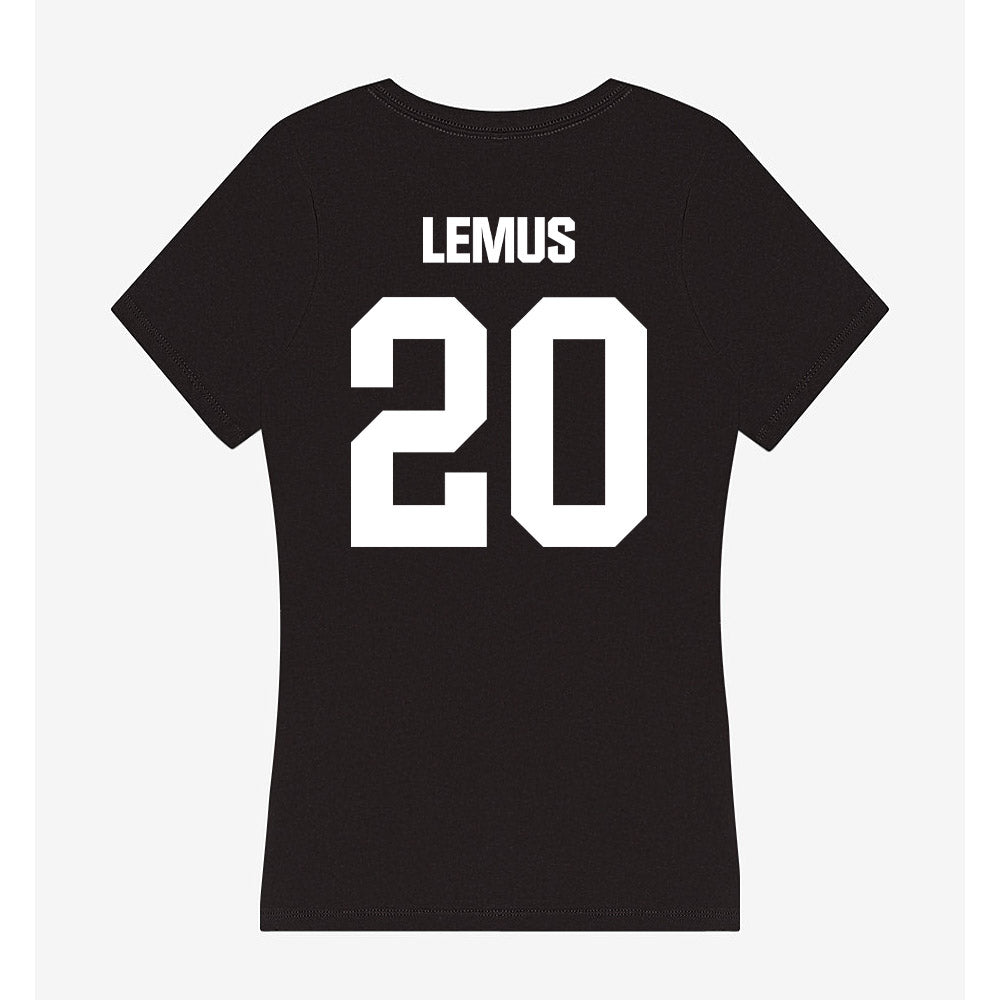 NMSU - NCAA Softball : Kalena Lemus - Women's V-Neck T-Shirt-1