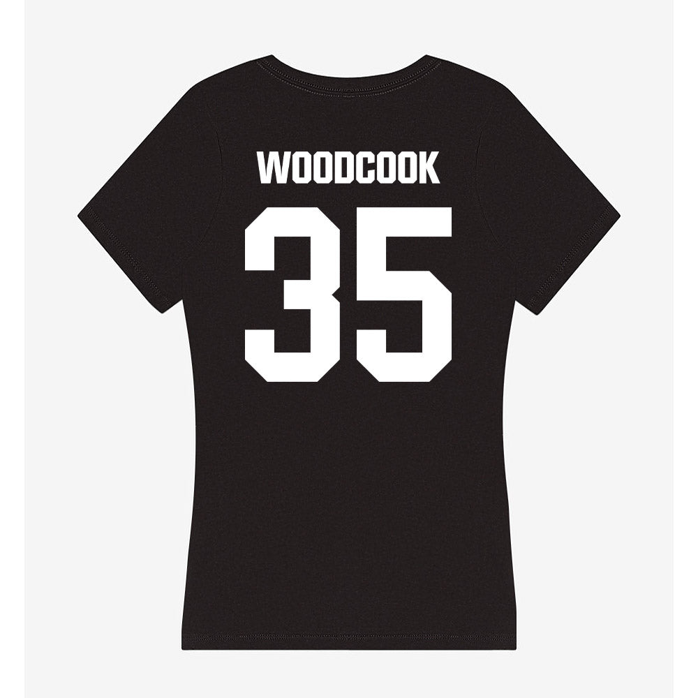 NMSU - NCAA Baseball : Dane Woodcook - Women's V-Neck T-Shirt-1